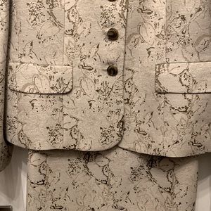 Le Suit Brocade Skirt Suit